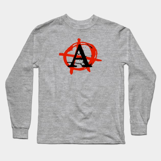 Anarchy (A) Long Sleeve T-Shirt by Spaksu